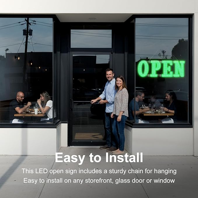 40" x 14" Large LED Open Signs - Image 5