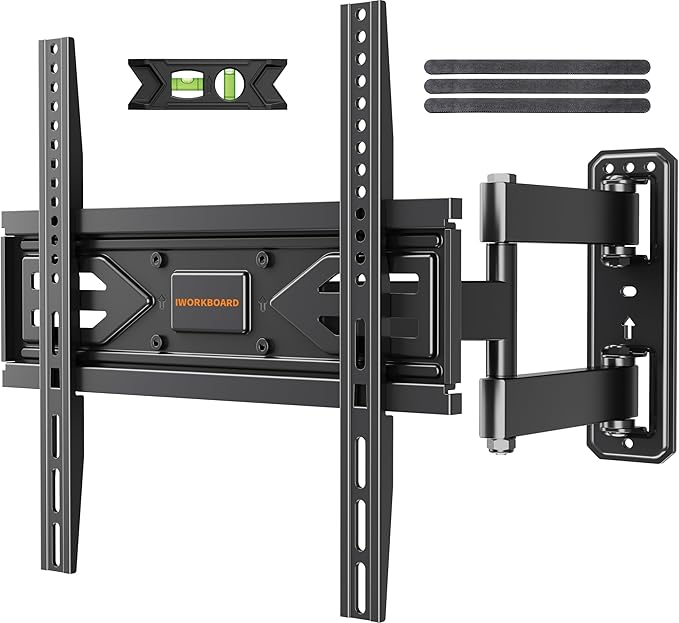 IWORKBOARD 40 43 50 55 inch Full Motion Corner TV Wall Mount by IWORKBOARD