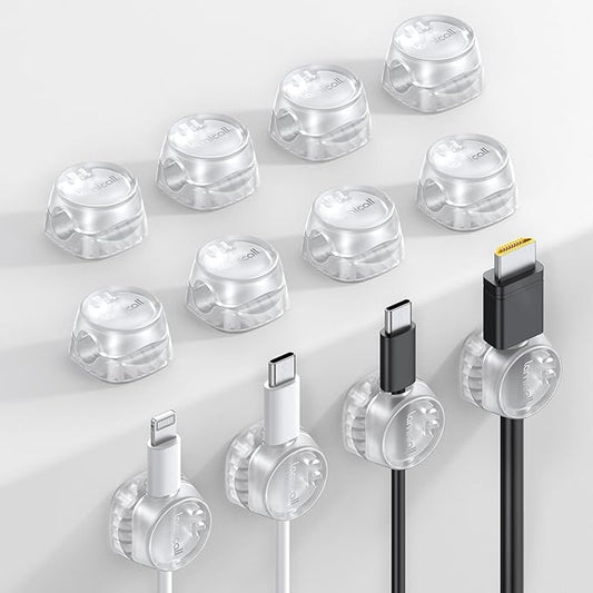 12Pack Cord Organizer Spring Cable Holder Clips by Lamicall