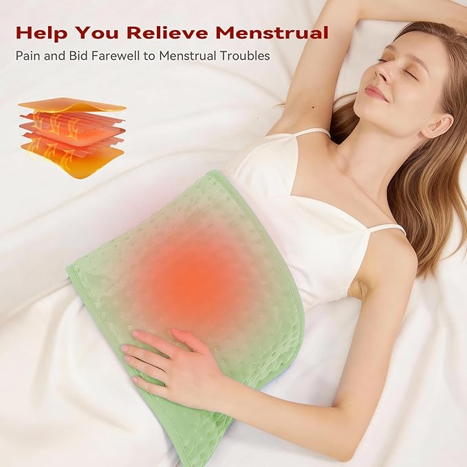 MASVIS Heating Pad for Period Cramps & Back Neck Shoulders Pain Relief - Image 2