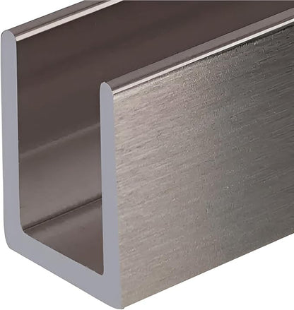 Brixwell SDCD38BN-CCP23 Brushed Nickel 3/8" Fixed Panel Shower Door Deep by Brixwell