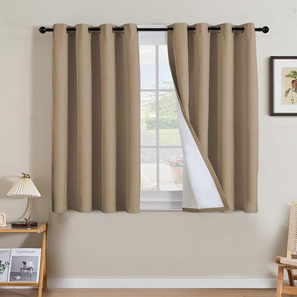 H.VERSAILTEX Linen Curtains 100% Blackout Curtains by HVERSAILTEX