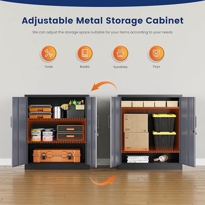 Yizosh Metal Garage Storage Cabinet - Image 4