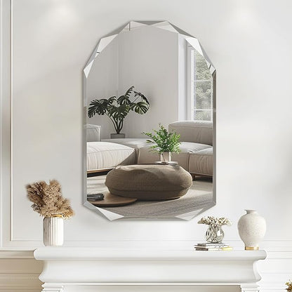 Suidia Bathroom Mirror, Frameless Bathroom Mirror - Image 2