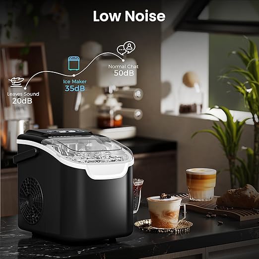 Antarctic Star Pro-Grade Countertop Ice Maker, 8 Cubes in 6 Mins, Self-Cleaning - Image 6