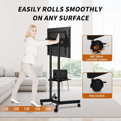 Solid Grace Rolling TV Stand - Image 4