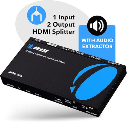 OREI 1x2 2.0 HDMI Splitter - Image 4