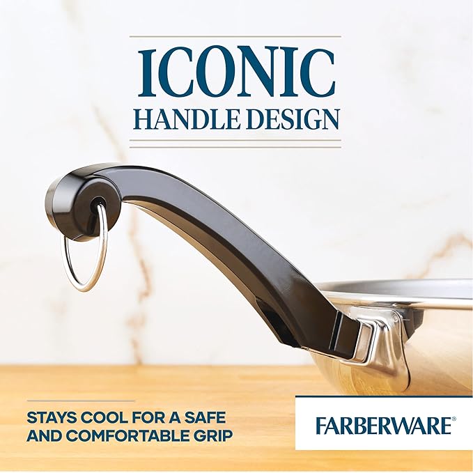 Farberware Classic Stainless Steel Frying Pan Set / Fry Pan Set / Stainless - Image 4
