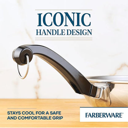 Farberware Classic Stainless Steel Frying Pan Set / Fry Pan Set / Stainless - Image 4