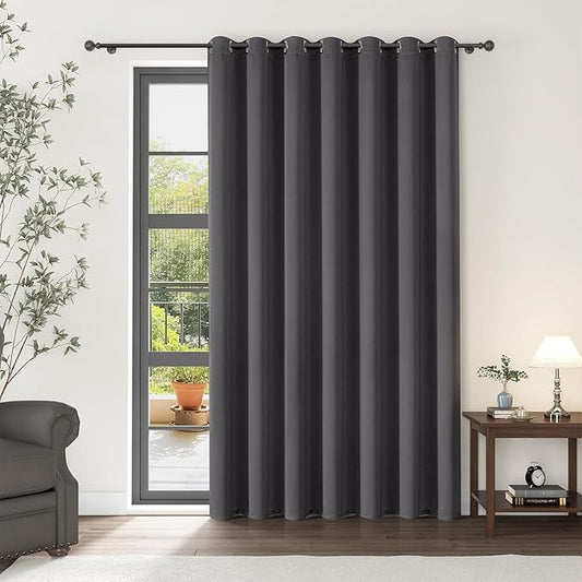 ChrisDowa Room Divider Curtain 84 Inches Long, Wide Blackout Sliding Door by ChrisDowa