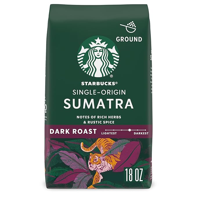 Starbucks Ground Coffee, Dark Roast Coffee, 100% Arabica, 1 bag by StarbucksCoffee