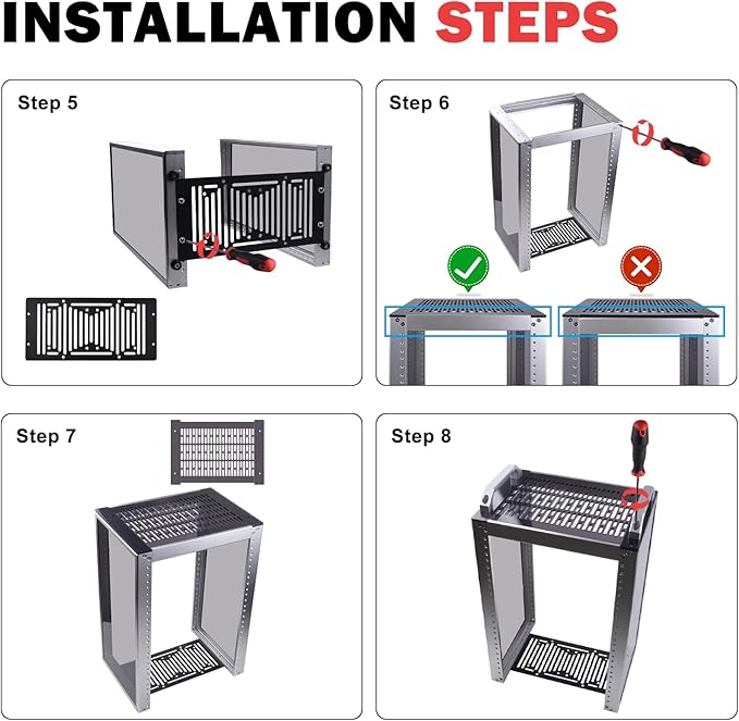 GeeekPi 8U Server Cabinet, 10 inch Server Rack - Image 7