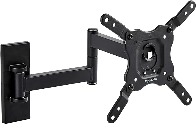 Amazon Basics Full Motion TV Wall Mount fits 12" to 40" TVs and VESA 200x200 by AmazonBasics