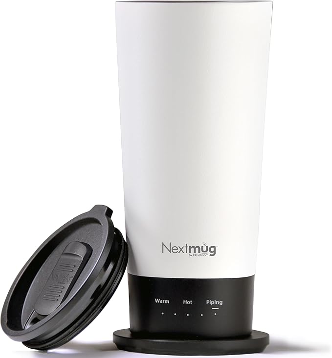 Nextmug Go - Temperature-Controlled, Self-Heating Travel Mug by NextmugbyNextboom