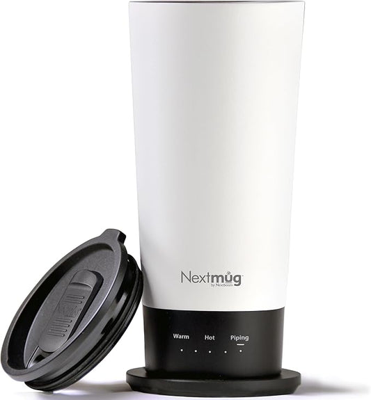 Nextmug Go - Temperature-Controlled, Self-Heating Travel Mug by NextmugbyNextboom