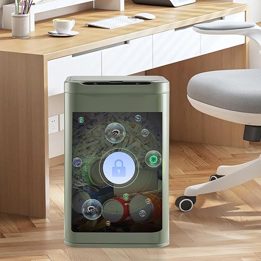 ELPHECO Stainless Steel Office Trash Can Motion Sensor Garbage Can Touchless - Image 5