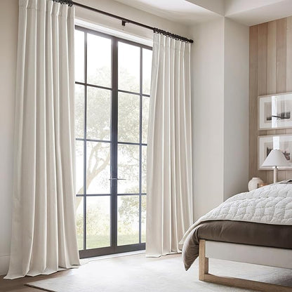 100 Percent Blackout Sliding Glass Door Curtains 120 Inches Long 2 Panels - Image 7