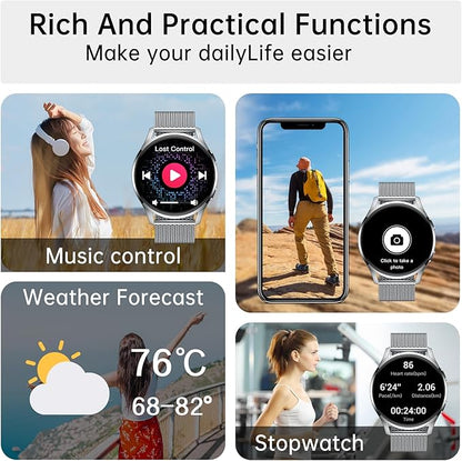 Smart Watch for Men Women Fitness: Waterproof Make/Answer Call Smart Watches - Image 5