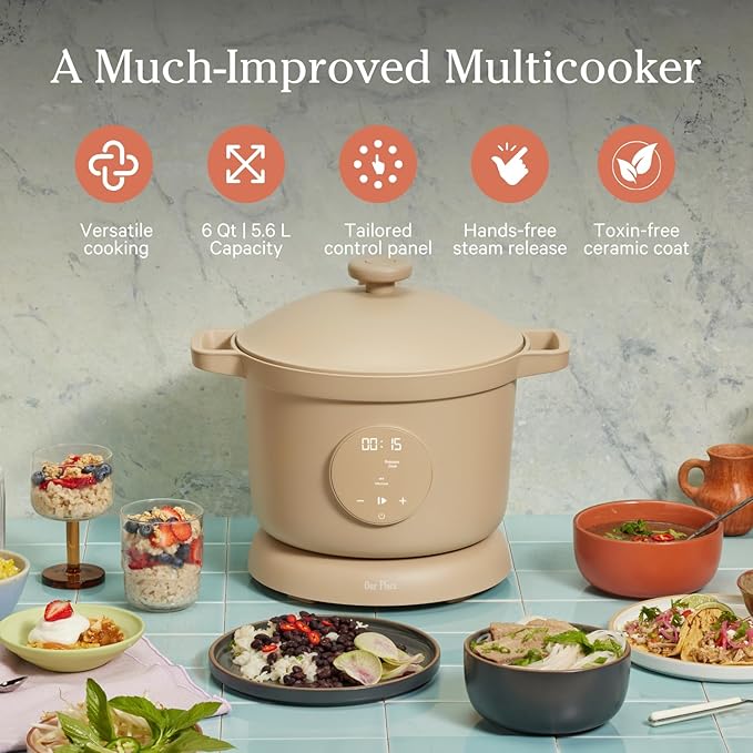 Our Place Dream Cooker | 6 Qt Ceramic Nonstick Multicooker & Pressure Cooker - Image 2