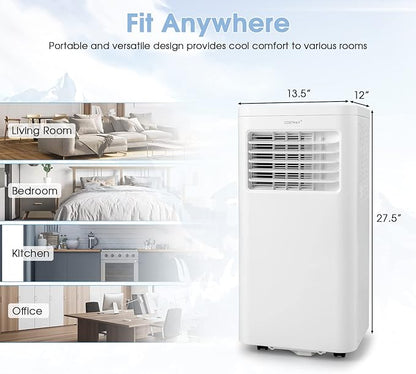 COSTWAY Portable Air Conditioner, 8000 BTU AC Unit - Image 6