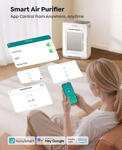air purifier for home bedroom large room up showing dimensions