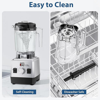 Aeitto Blenders for Kitchen 1800W Max Power Smoothie Blender - Image 4