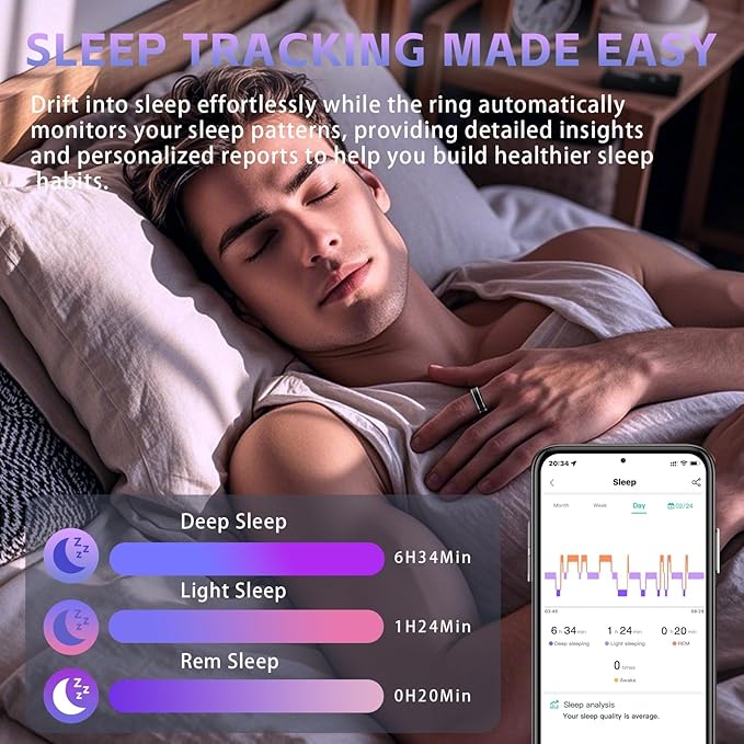Activity Tracker Ring for Men – Smart Ring - Image 2