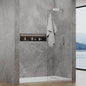 Shower Screen, 3/8" Tempered Glass, Shower Wall Panels, Fix Shower Glass Screen by YTSAHSTT