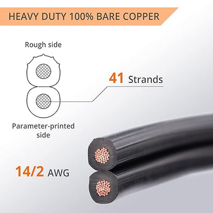 Wirefy 14/2 Low Voltage Landscape Wire 100 ft | Low Voltage Landscape Lighting - Image 2