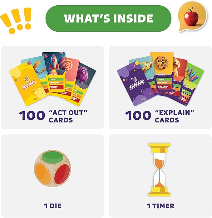 Epic Charades Game for Kids Ages 6+ – 200 Act Out & Explain Cards - Image 3