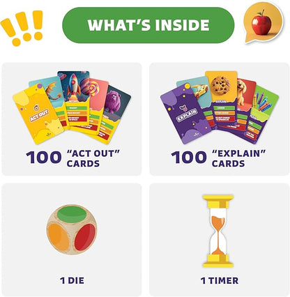 Epic Charades Game for Kids Ages 6+ – 200 Act Out & Explain Cards - Image 3