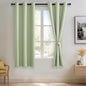 JIUZHEN Blackout Curtains with Tiebacks by JIUZHEN