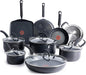 T-fal Ultimate Hard Anodized Nonstick Cookware Set 14 Piece, Oven Broiler Safe by T-falbrand