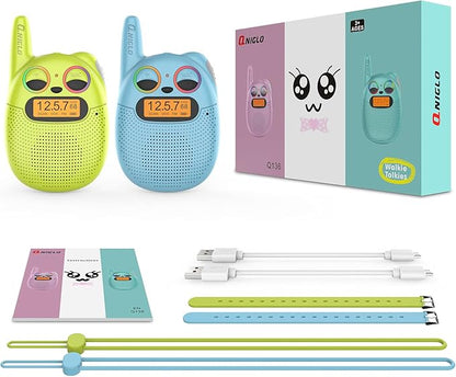Qniglo Walkie Talkies for Kids Rechargeable 2 Pack, Christmas Birthday Gifts - Image 8