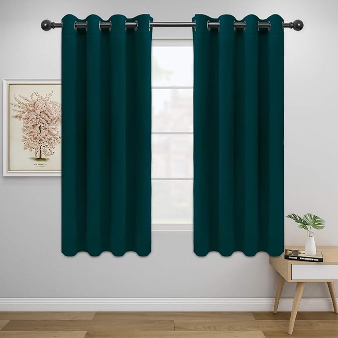 Easy-Going Blackout Curtains for Bedroom, Solid Thermal Insulated Grommet and by Easy-Going