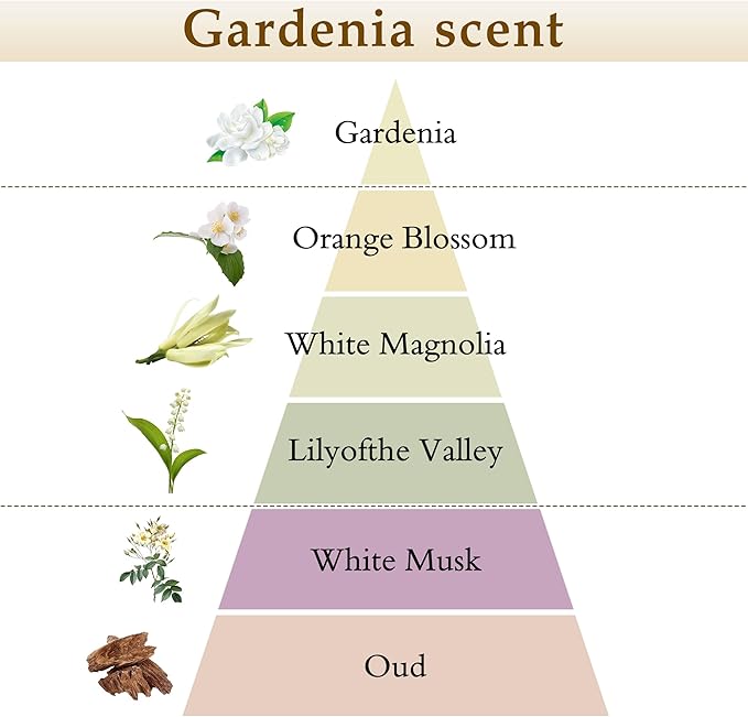 XEPTLE Reed Diffuser Set, 7.04 oz Creamy Gardenia Scent Diffuser - Image 2