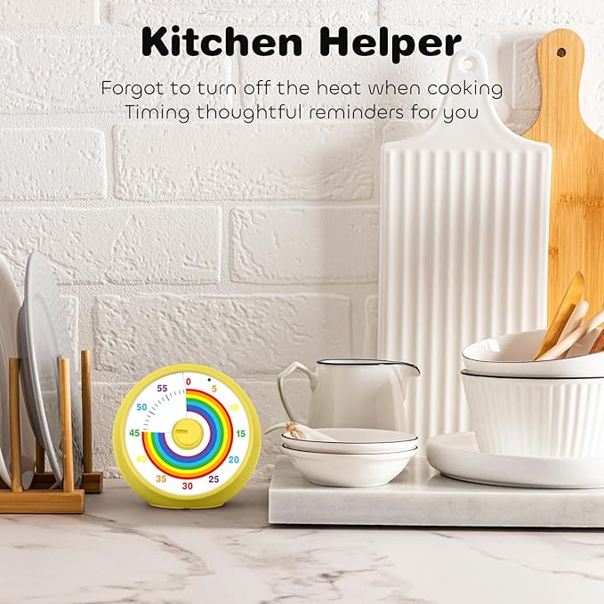Visual Timer for Kids, 60-Minute Countdown Timer for Classroom Office Kitchen - Image 5