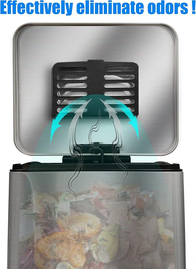 Trash Can Deodorizer Kit Stick-On Activated Carbon Odor Eliminator - Image 4