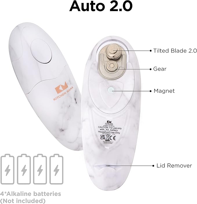 Kitchen Mama Auto 2.0 Electric Can Opener: Blade Opens Almost Any Can Pop or - Image 7