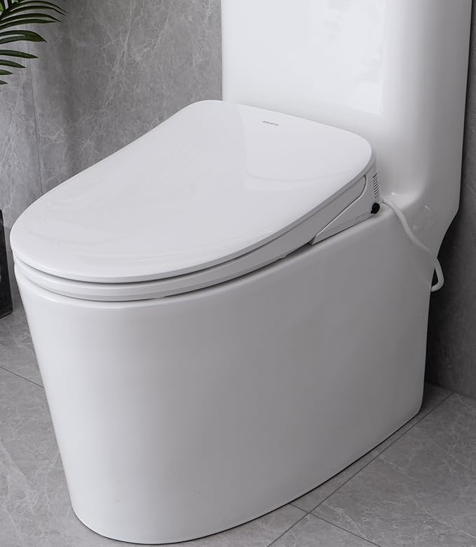 AQUATIZ Elongated Smart Toilet Bidet, Electric Toilet Seat - Image 8