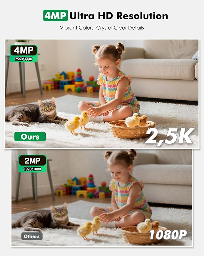 2.5K 4MP Pan/Tilt Security Camera Indoor - Image 5