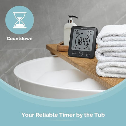 KADAMS Shower Clock Waterproof Bathroom Timer – Digital Wall Clock - Image 4
