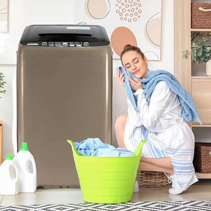 Anukis Fully Automatic Washing Machine, 13 lbs Capacity Compact Laundry Washer - Image 7