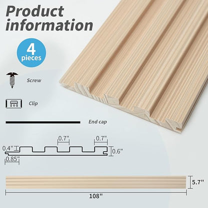 Art3d Slat Wood Wall Paneling for Interior and Ceiling Decoration - Image 7