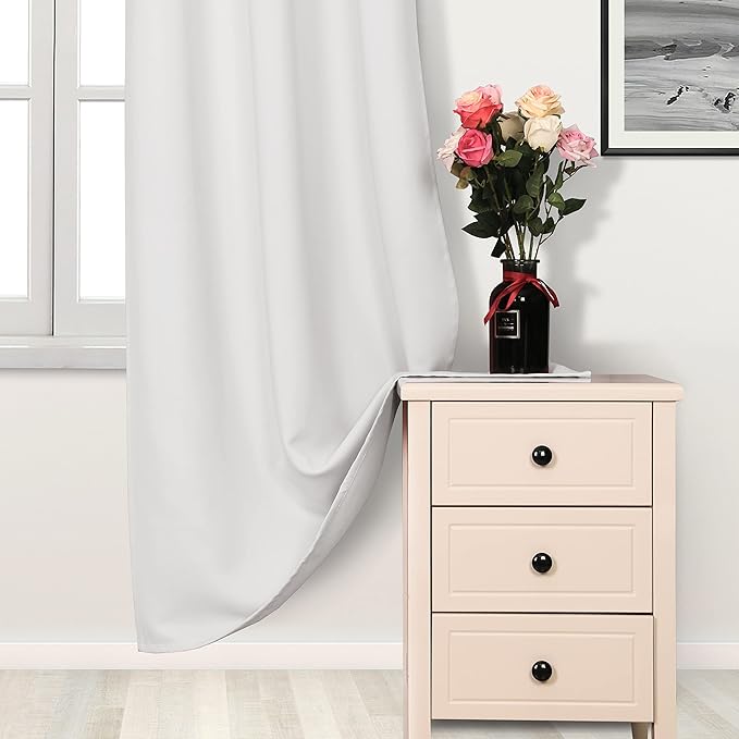 DWCN Room Darkening Curtains for Bedroom, Thermal Insulated Privacy Grommet - Image 2