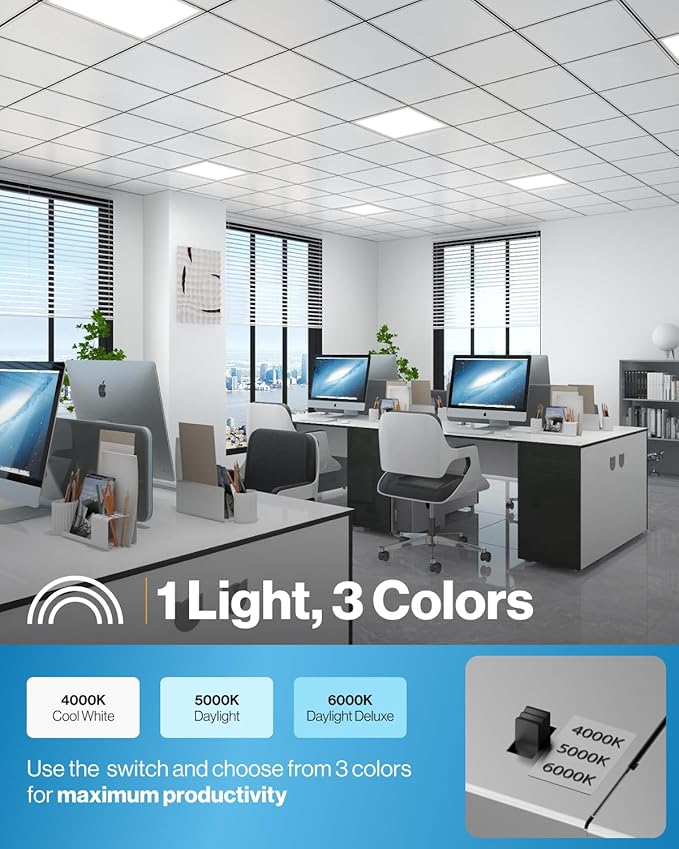 Sunco 24 Pack 2x2 LED Flat Panel Light - Image 2