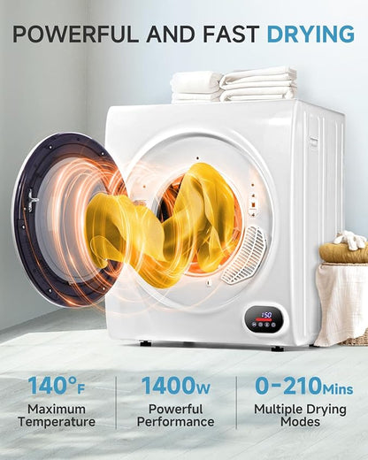 2.65 Cu.Ft Portable Clothes Dryer - 1400W Clothes Dryer - Image 2