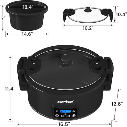 Sunvivi 8.5 Quart Programmable Slow Cooker: Multi-Cooker Food Warmer - Image 2
