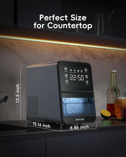 ecozy Nugget Ice Makers Countertop, 44Lbs Pebble Ice Maker, Intuitive EcoScreen - Image 7