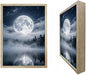 URVIP LED Glowing Photo Frame, 3D Starry-Sky Moon Lake Misty Forest Wall Art by URVIP
